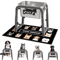 thumbnail image 1 of 1.85 Gallon Elevated Dog Water Bowls for Large Dogs, 4 Adjustable Heights, Raised Dog Water Stand with Mat, 1 of 8