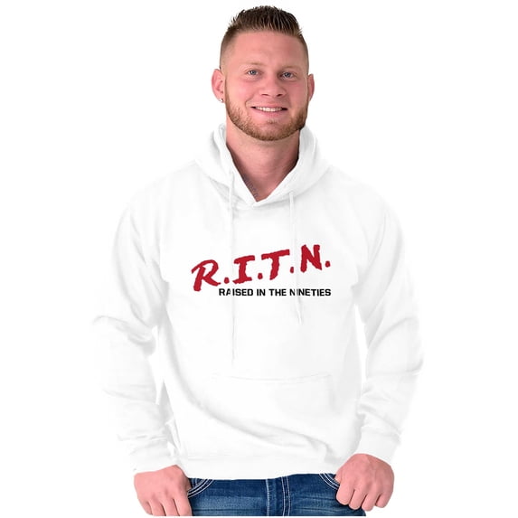 Raised in 90s Throwback Nostalgia Hoodie Sweatshirt Women Men Brisco Brands X