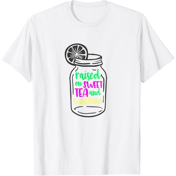 Raised on Sweet Tea & Sunshine Southern Girl Shirts T-Shirt mens t shirt,white,women,funny,misfits,men,journey