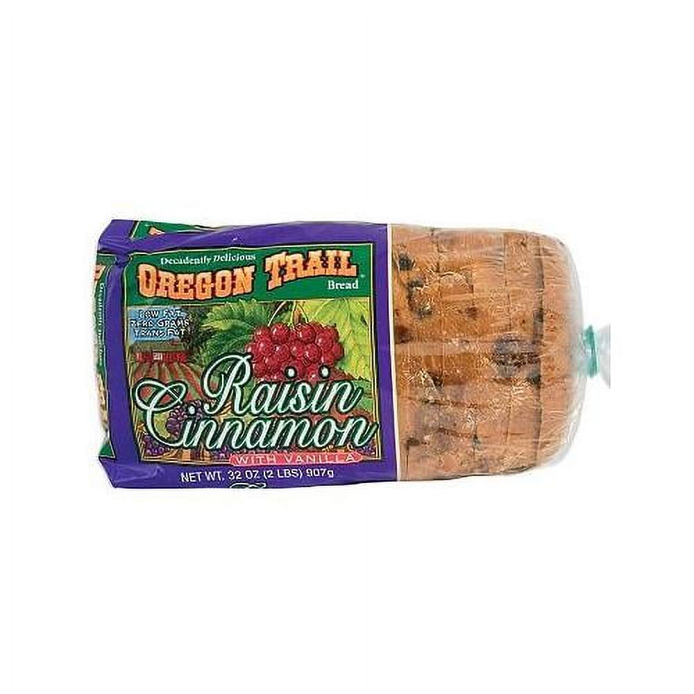 Oregon Trail Raisin Bread with Cinnamon and Vanilla 32 oz (6 Pack