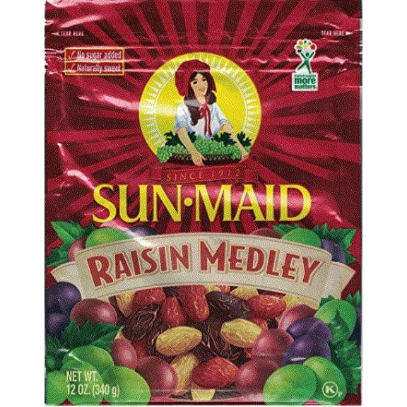 Raisin Medley 12 Ounce Pouch (Pack of 3)
