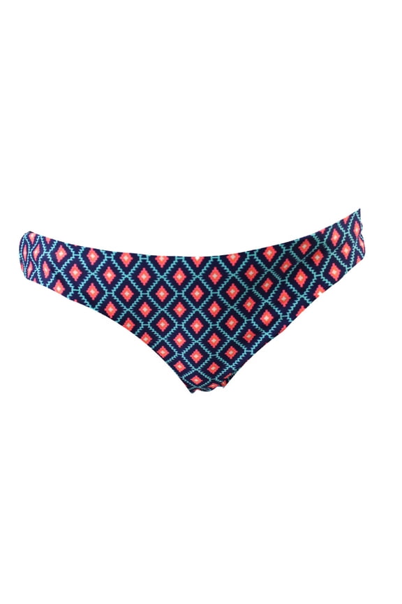 Raisin Navy Pink Geo-Print Bikini Bottom XL