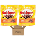 thumbnail image 1 of Raisinets Milk Chocolate Covered Raisin Snack 2 Bag Bundle Pack - 2 Individually Sealed 8 oz Bags of Gluten-Free Milk Chocolate Covered Raisins in Cornershop Confections Protective Pack, 1 of 3