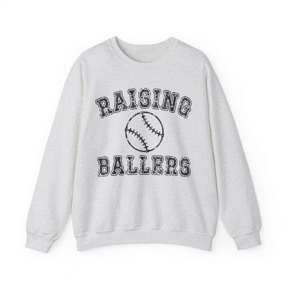 Raising Ballers Baseball Sweatshirt, Baseball Mom Shirt Retro Mama Gift