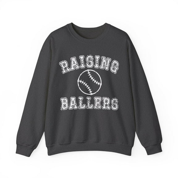 Raising Ballers Baseball Sweatshirt, Baseball Mom Shirt Retro Mama Gift