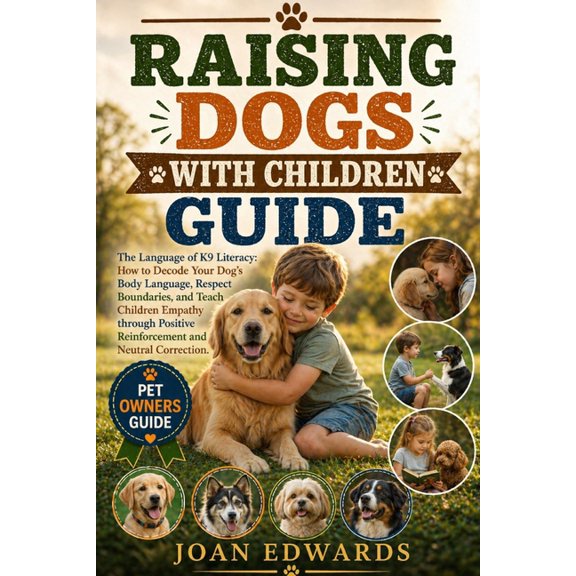 Raising Dogs with Children Guide: The Language of K9 Literacy: How to Decode Your Dog's Body Language, Respect Boundarie, (Paperback)