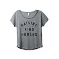 thumbnail image 1 of Raising Kind Humans Women's Fashion Slouchy Dolman T-Shirt Tee Heather Grey Small, 1 of 3