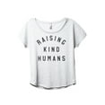 thumbnail image 1 of Raising Kind Humans Women's Fashion Slouchy Dolman T-Shirt Tee Heather White 3X-Large, 1 of 3