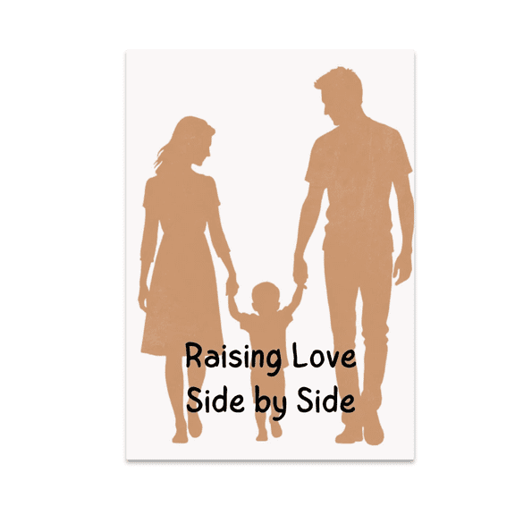 Raising Love Side by Side Family Connection Wall Art - Family Decor - 13x19 Poster Print