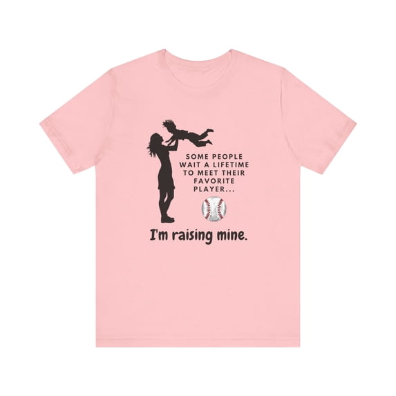 Raising My Favorite Player Baseball Tee, Perfect for All Baseball Moms!