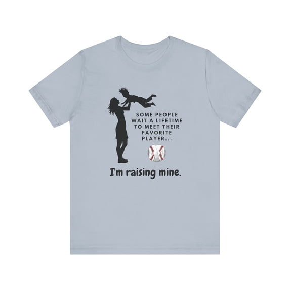 Raising My Favorite Player Baseball Tee, Perfect for All Baseball Moms!