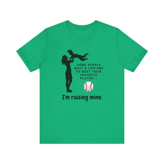 Raising My Favorite Player Baseball Tee, Perfect for All Baseball Moms!