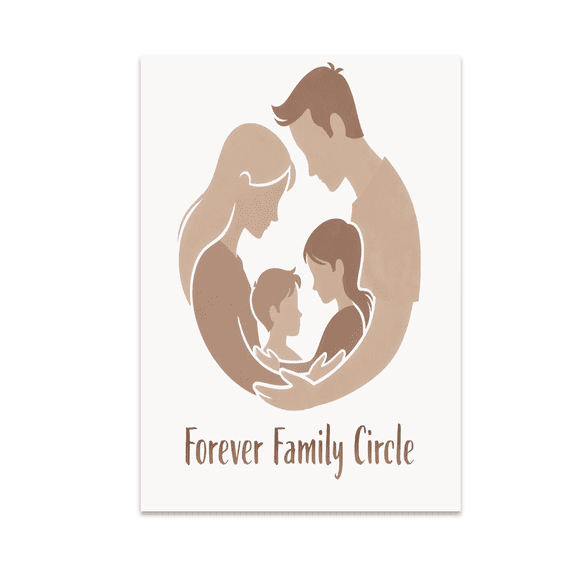 Raising My Forever People - Family Wall Art Decor - 13x19 Poster Print