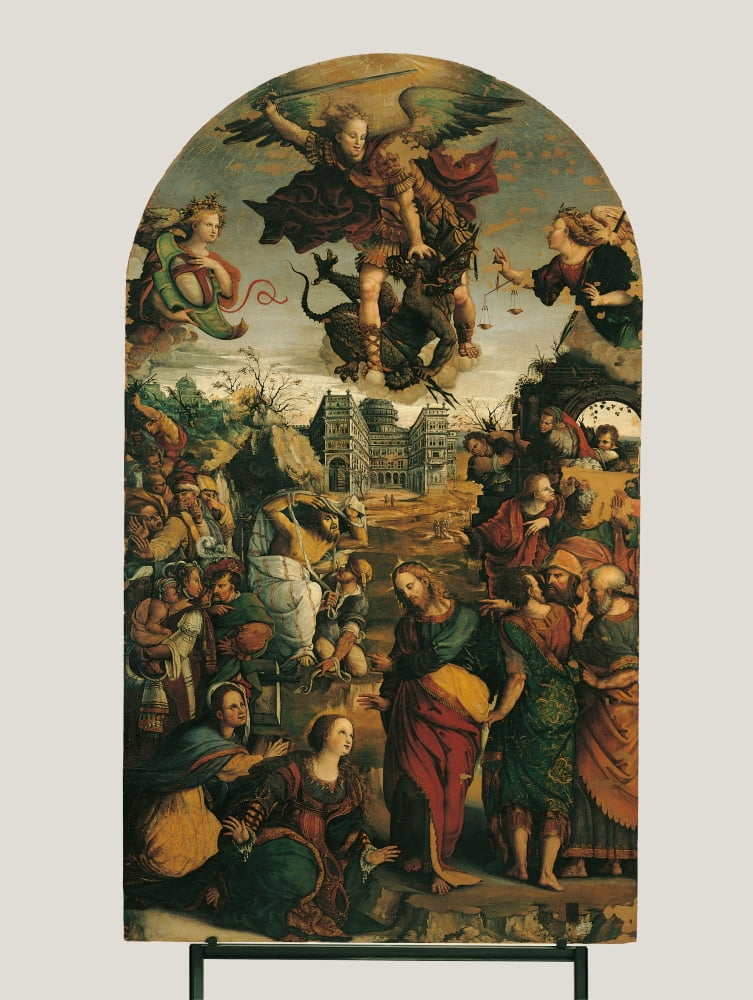 Raising Of Lazarus And Fight Between St Michael And The Devil Canvas Art -  (24 x 36)