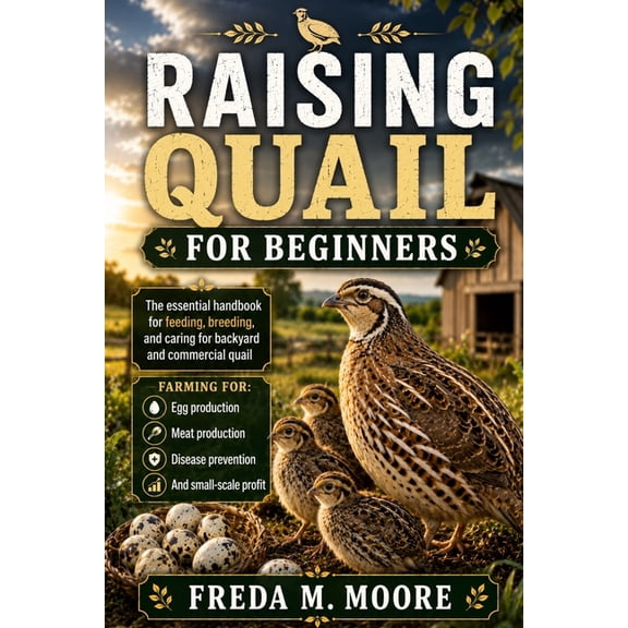 Raising Quail for Beginners: The essential handbook for feeding, breeding, and caring for backyard and commercial quail, (Paperback)