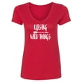thumbnail image 1 of Raising Wild Things Womens V-Neck T-Shirt, 1 of 2
