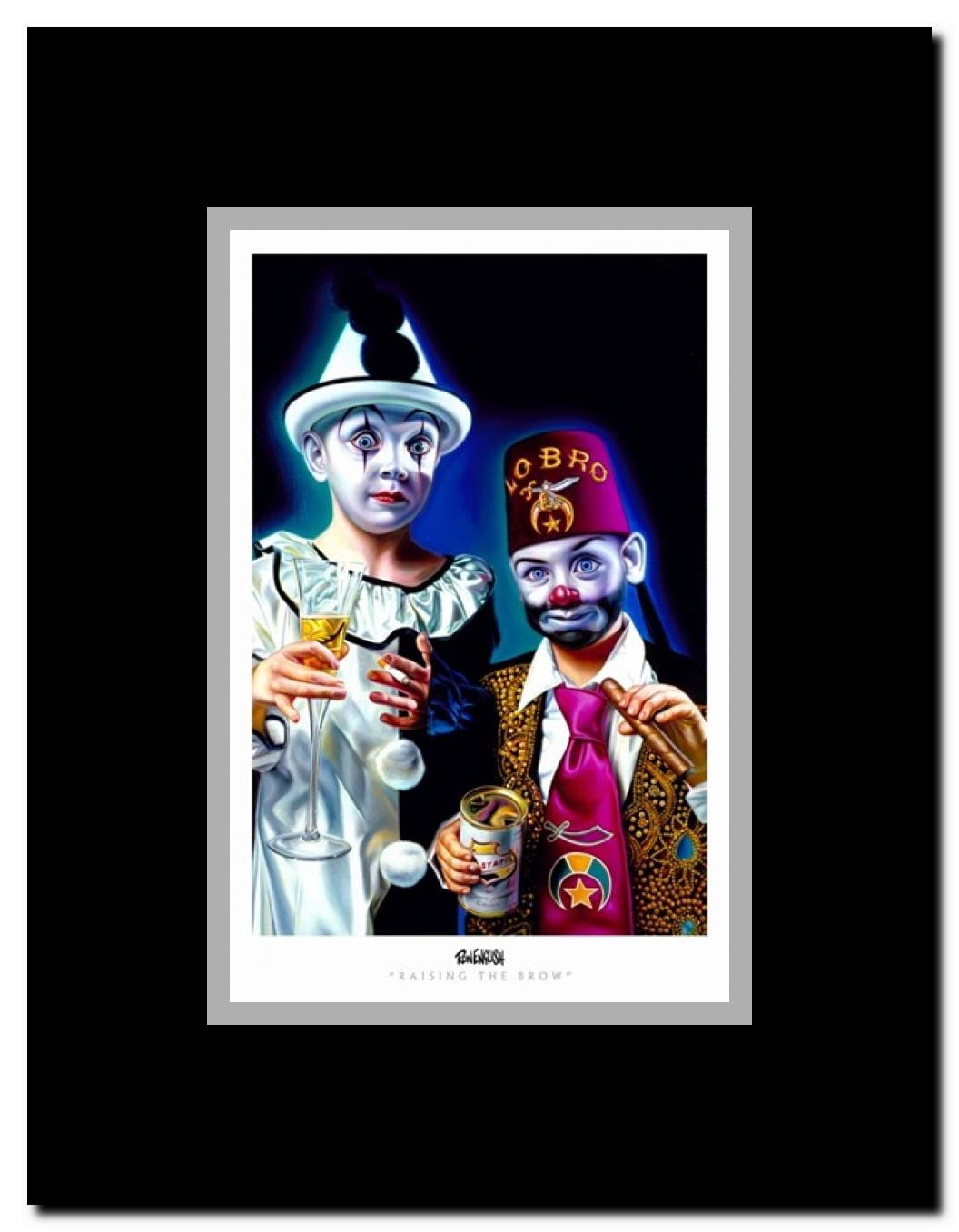 Raising the Brow Framed Movie Poster