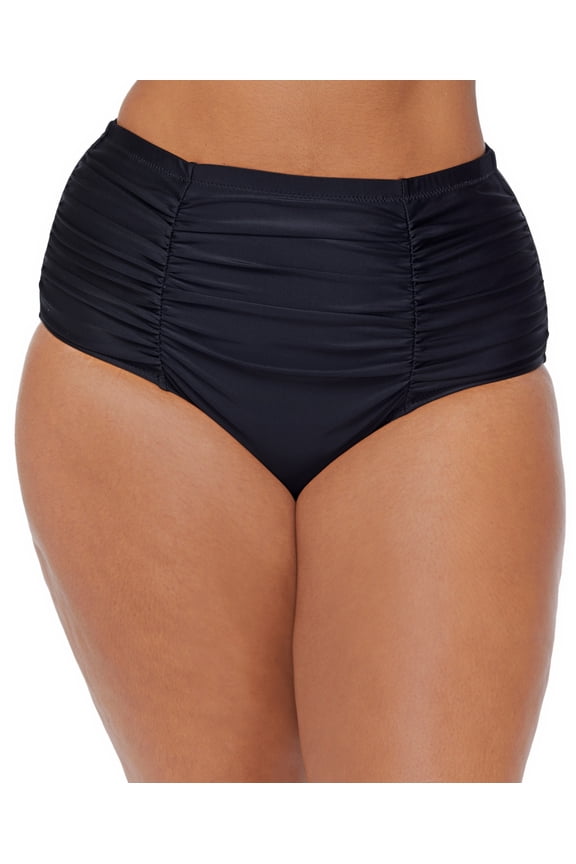 Raisins Curve Plus Size Costa Bikini Bottoms Black 18W