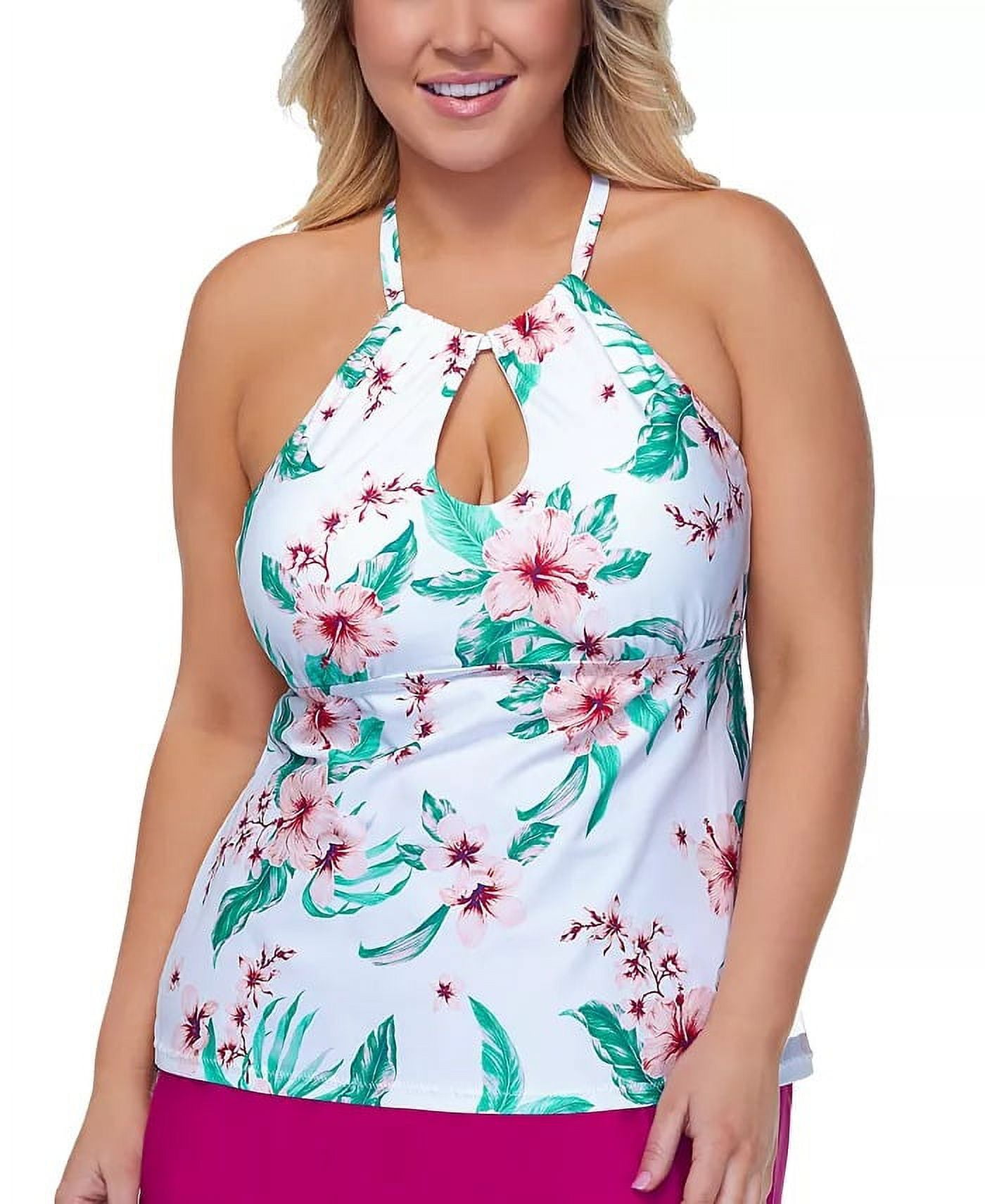 Heat Swimwear Underwire Plus-Size Swimsuit Tankini Top