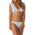 thumbnail image 1 of Raisins Curve Womens Lola Stripe Printed Newport Tie Side Cheeky Bottoms;Large, 1 of 3