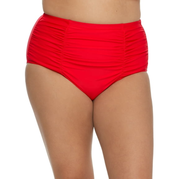 Raisins Curve Womens Plus Size Calina Solid Costa Bikini Bottom Style-G840061 Swimsuit