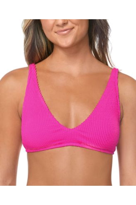 Juniors Pisces Ribbed Bikini Pink L