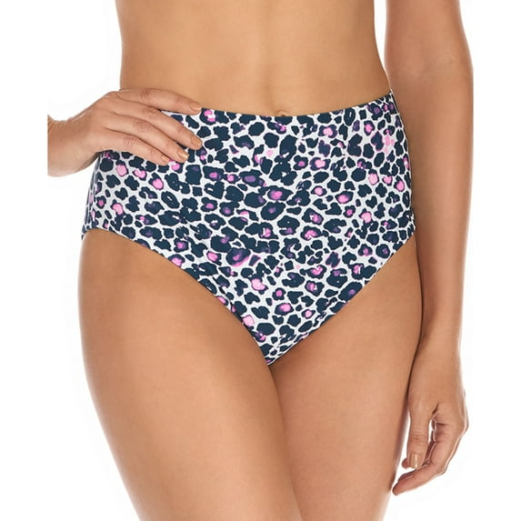 Raisins LEOPARD MULTI Juniors' Darwin High-Waist Bikini Swim Bottom, US Medium