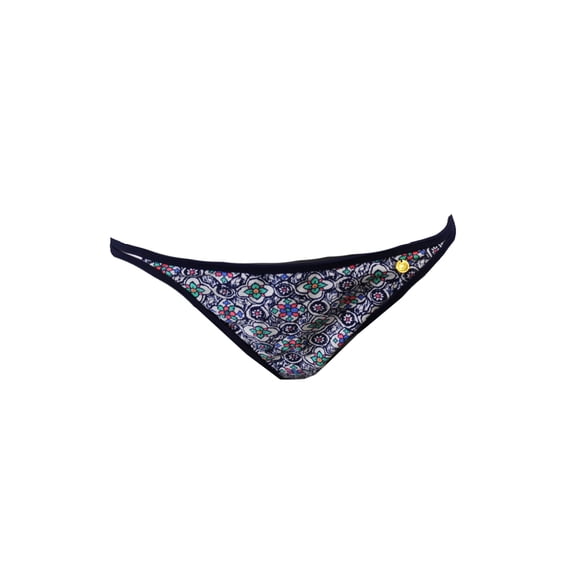 Raisins Navy Multi Strappy Hipster Bikini Bottom L