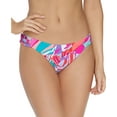 thumbnail image 1 of Raisins PINK MULTI Curitiba Triple-Side-Strap Bikini Swim Bottom, US X-Large, 1 of 2