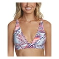 thumbnail image 1 of Raisins Womens Juniors Back to Bali Miami Bralette Swim Top Separates White L, 1 of 2