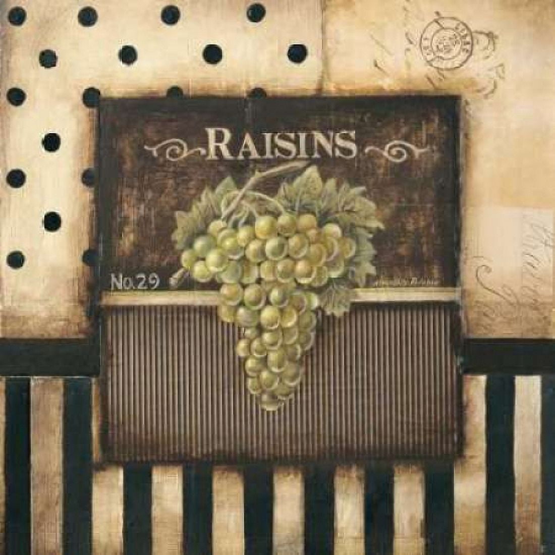Raisins - square Canvas Art - Kimberly Poloson (24 x 24)