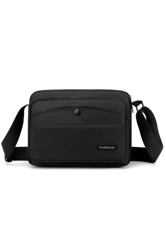 Crossbody Bags for Women, Multi-Pocket Nylon Women Shoulder Bag Lightweight Handbag, Black