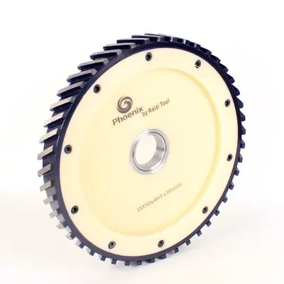 Raizi 14-Inch Silent Diamond Calibrating Wheel for Granite, Marble & Concrete 350mm Diamond Milling and Surface Grinding Wheel, 50/60mm Arbor Hole, Professional Stone Fabrication Tool