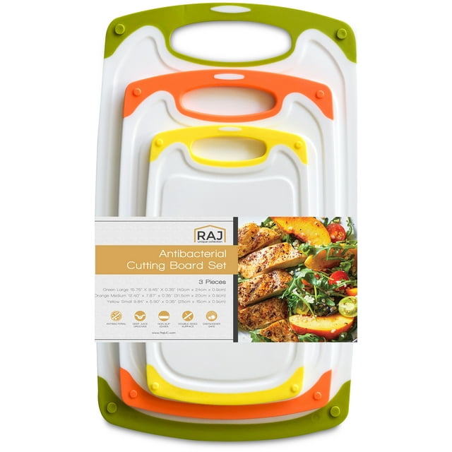 Raj Plastic Cutting Board Reversible Cutting board, Dishwasher Safe