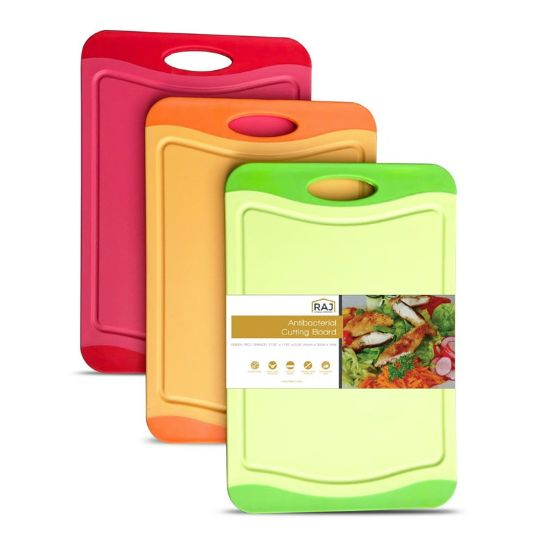 Kitchen Cutting Board BPA-Free Reversible Non-Slip Plastic