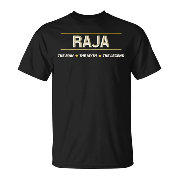 Raja The Man The Myth The Legend Boys Name TShirt - Walmart.com