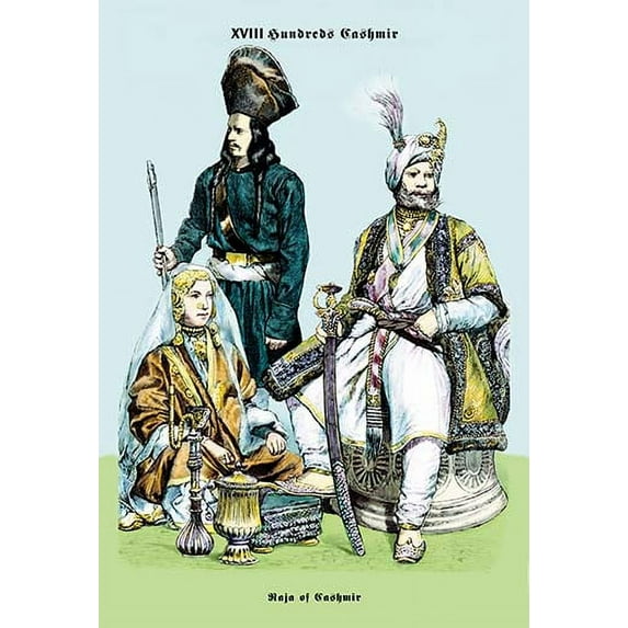 Raja of Cashmir, 19th Century Fine art canvas print (20" x 30")
