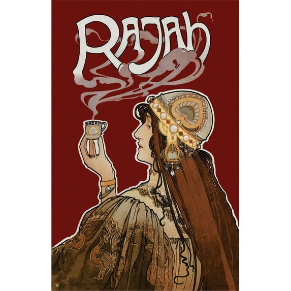 Rajah Coffee by Henri Privat-Livemont Mini Poster 11" x 17"