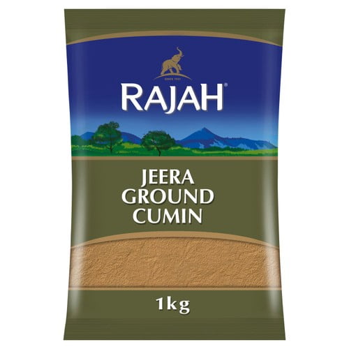 Rajah Spices Ground Jeera Cumin Powder 1kg, British Import (Pack of 2)