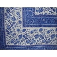 thumbnail image 1 of Rajasthan Block Print Tapestry Cotton Spread 106" x 70" Twin Blue, 1 of 2