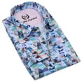 thumbnail image 1 of Rajiva Agrawal: Men's Diamondesque Fashion Shirt in Superfine Cotton (Color: Printed, Size: Extra Large), 1 of 4