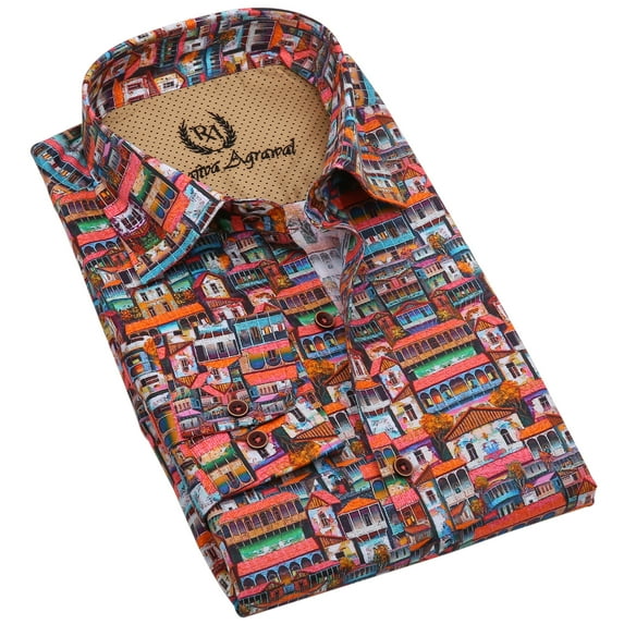 Rajiva Agrawal: Men's La Boca Club Shirt (Color: Printed, Size: Large)