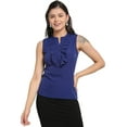 thumbnail image 1 of Rajnandini Women's Royal Blue Western Top (ROLY02A-XL), 1 of 5