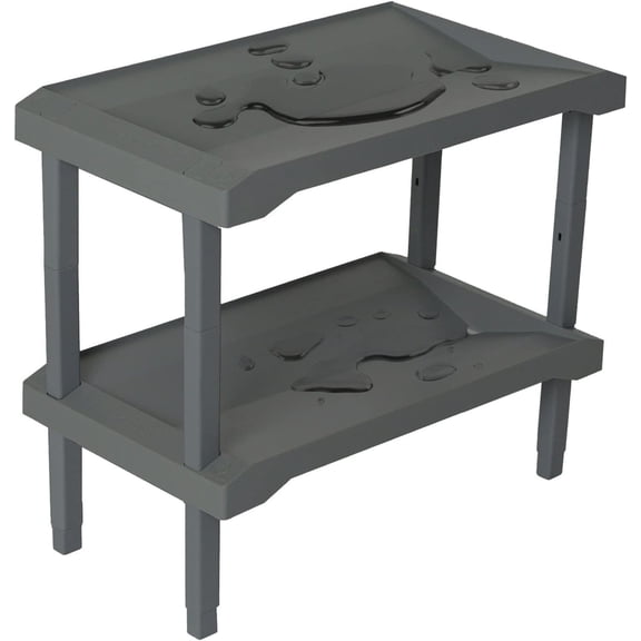 Rakabot Plastico 2 tier affordable water and mud collecting shoe and boot rack that stores 4 pairs.