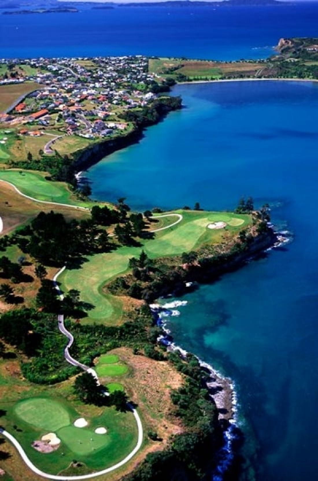 Rakauananga Point and Okoromai Bay Whangaparaoa Peninsula North Auckland New Zealand Canvas Art - David Wall DanitaDelimont (12 x 18)