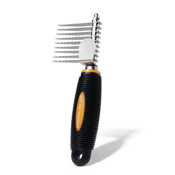 Rake Brush for Dogs, Dematting Tool for Goldendoodles, Poodles & Doodles Rescue Essential with Long Smooth-Edged Teeth for Thick Coats, Deshedding & Mat Remover Skip the Groomer