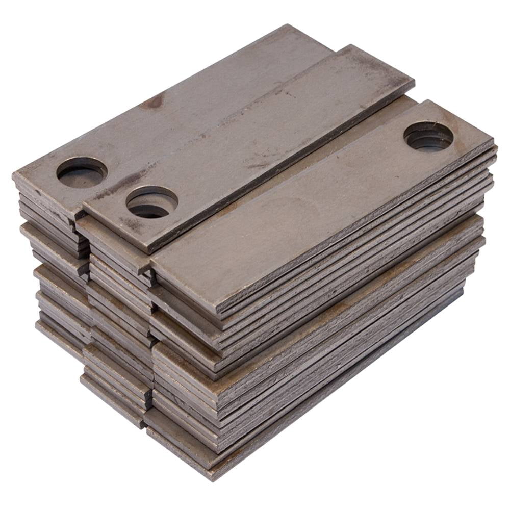 Rake Teeth Set of 52 Straight 4 In x 1 In x 0.122 In 17/32 In Mount Hole Compatible with Bluebird Billy Goat Power Rake Dethatcher Seeder P18 PR18 PR22 Replaces 539005001 539005187