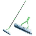 thumbnail image 1 of Flngr Rake for Leaves, 13.78 Inch Thatch Rake for Lawnswith Stainless Steel Handle for Lawn Garden Yards Leaves Cleaning, 1 of 6