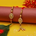 thumbnail image 1 of Rakhi Lumba set of 2 Rakhi for Brother and Bhabhi Bhaiya Bhai Rakhi Set of 2 Couple Pair Rakhi Dora Thread gift Pack for Raksha Bandhan gifts Rakhi Bracelet for Veera Brother Sister Festival Rakhi, 1 of 6