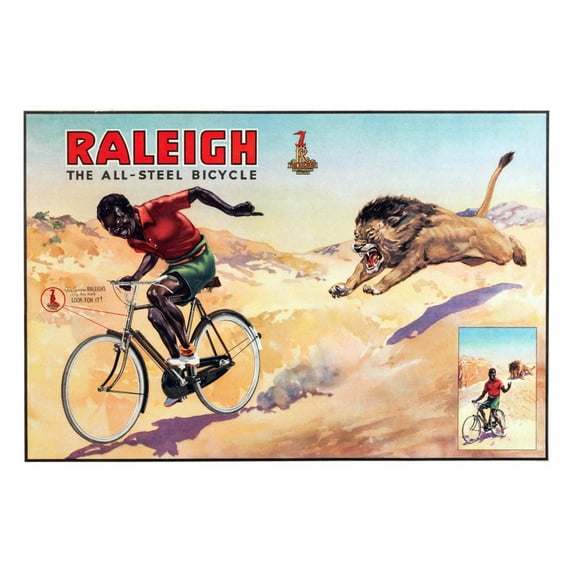 Raleigh Bicycles Vintage Advertising Print Poster 24Inx36In Poster 24x36 Art Poster 24x36 Square Adults Best Posters